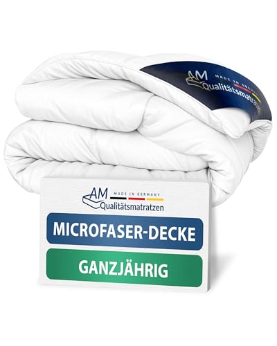 DormiGood Premium Mikrofaser Ganzjahresdecke 140x200 - Made in Germany - Allergiker Bettdecke 140x200 mit Sensofill Füllung - Oeko TEX zertfizierte Decke 140x200cm mit Bezug aus 100% Baumwolle von DormiGood