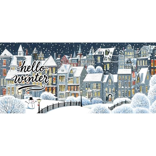 Hello Winter austauschbare Fußmatte für den Innen- und Außenbereich, 55,9 x 25,4 cm Hello Winter austauschbare Fußmatte für den Innen- und Außenbereich, 55,9 x 25,4 cm von Dormirpilow
