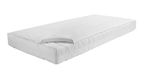 Dormisette Protect & Care Premium Molton Matratzenauflage, 100% Baumwolle, Weiß, 90/190 cm von Dormisette Protect & Care