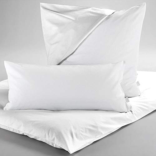 Dormisette Kissenbezug, Baumwolle, Weiß, 80 cm x 80 cm von Dormisette