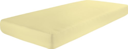 Dormisette Q186 Biber-Spannbetttuch Größe 90/190 bis 100/200 cm für Matratzen bis ca. 22 cm Höhe, vanille von Dormisette