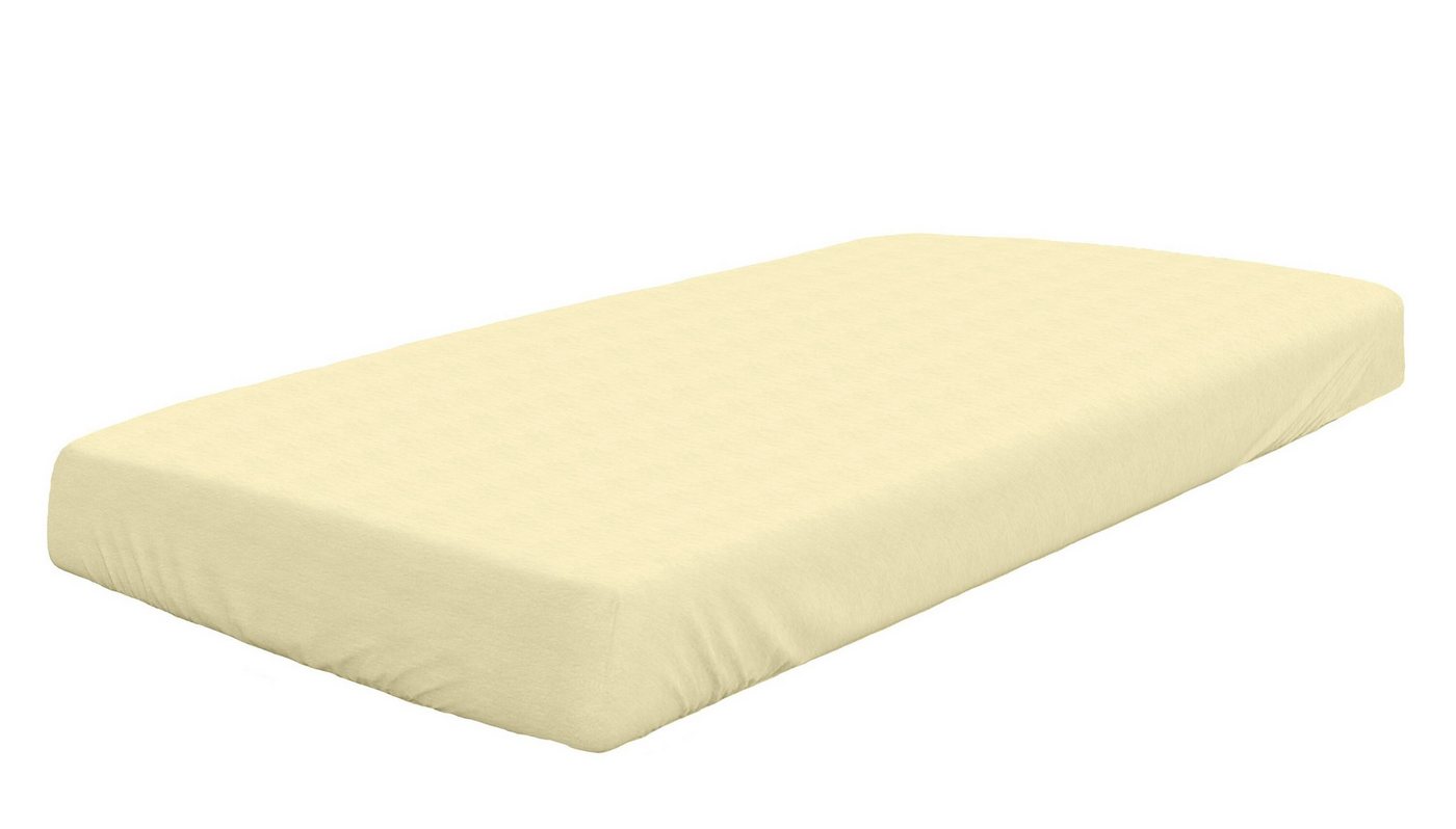 Dormisette Spannbettlaken Spannbetttuch Mako-Feinjersey, Baumwolle, Gummizug: rundum, (1 Stück) von Dormisette