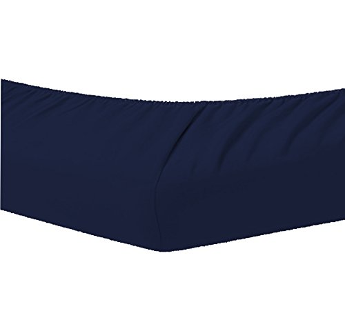 Dormisette Topper Spannbettlaken Boxspring Bett 180-200 x 200-220 cm 0632 Marine von Dormisette