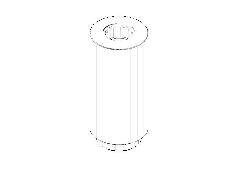 Dornbracht Anschluss Ersatzteile 09111008710 D. 35 x 79 mm Platin 09111008710-08 von Dornbracht