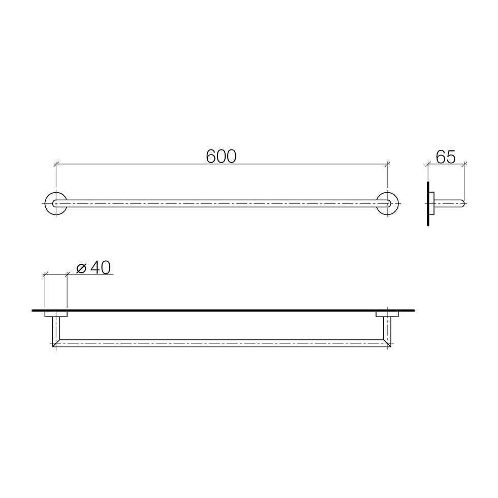 Dornbracht Badetuchhalter Serienspezifisch 83060979 chrom 83060979-00 von Dornbracht