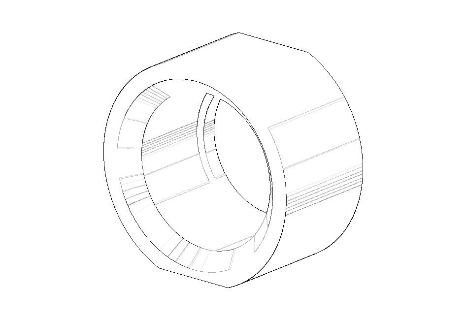 Dornbracht Befestigung Mutter Ersatzteile 092330035 1/2" Weiß matt 092330035-10 von Dornbracht