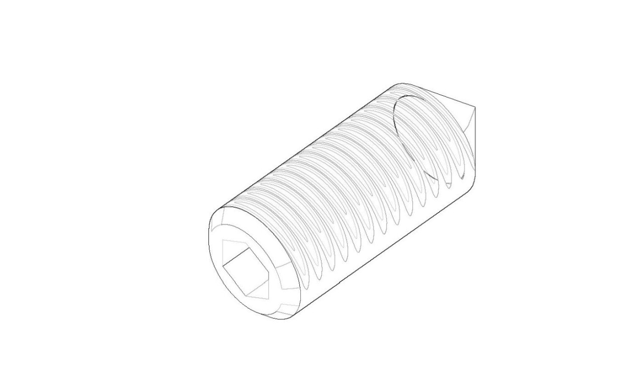 Dornbracht Befestigung Gewindestift Ersatzteile 093111134 M4 x 10 mm 09311113490 von Dornbracht