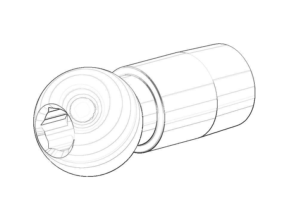 Dornbracht Kugelgelenk für Luftsprudler Bidet Ersatzteile 092140016 D. 26 x 58,5 mm Weiß matt 092140016-10 von Dornbracht