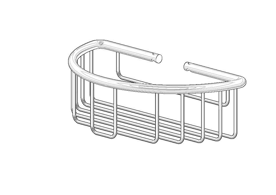 Dornbracht Korb für Wandmontage Ersatzteile 081890907 196 x 99 x 57 mm Platin gebürstet 081890907-06 von Dornbracht