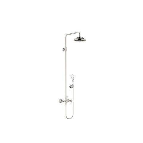 Dornbracht Madison Showerpipe mit Brausebatterie, ohne Handbrause, Ausladung Standbrause 420 mm, 26632360, Farbe: Platin von Dornbracht