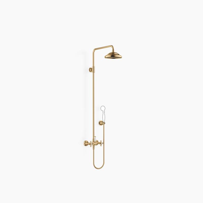 Dornbracht MADISON Showerpipe mit Brausebatterie, ohne Handbrause, Ausladung Standbrause 420 mm, 26632360-28 von Dornbracht