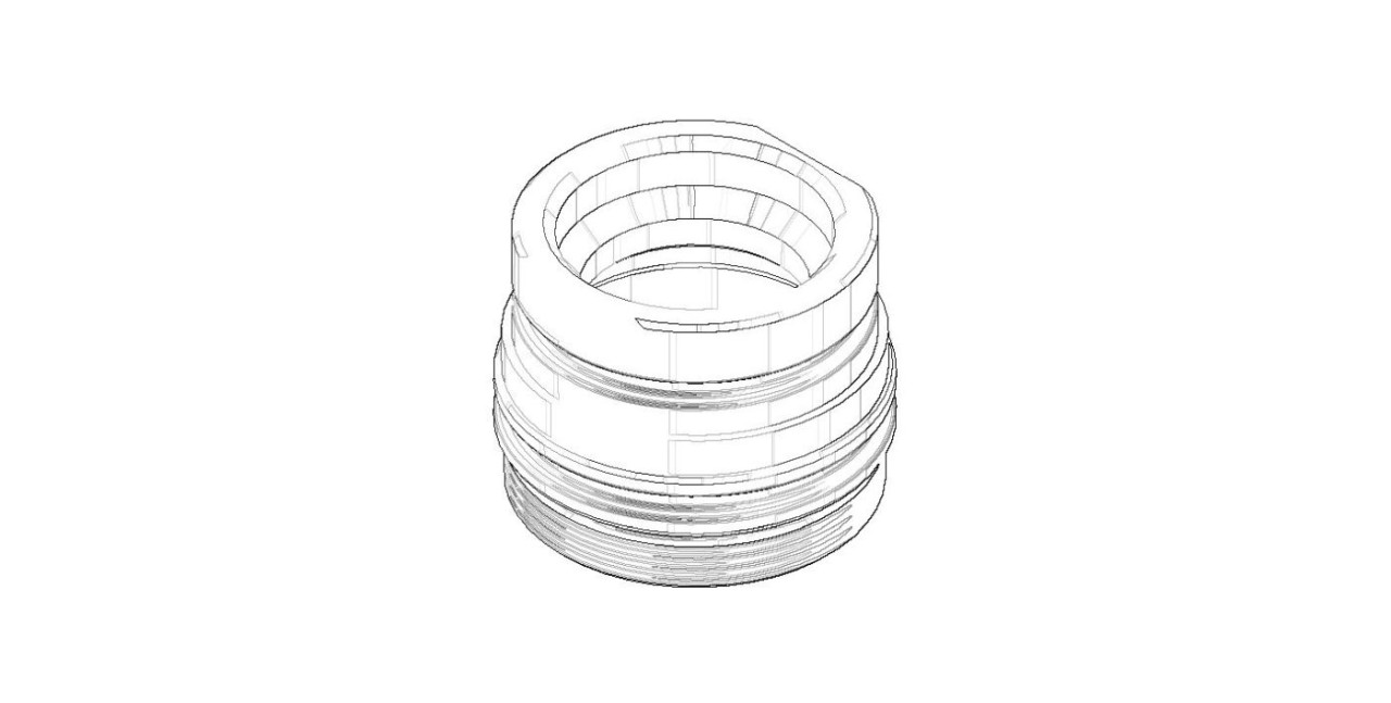 Dornbracht Befestigung Mutter Ersatzteile 092404288 D. 34 x 26,5 mm 09240428890 von Dornbracht