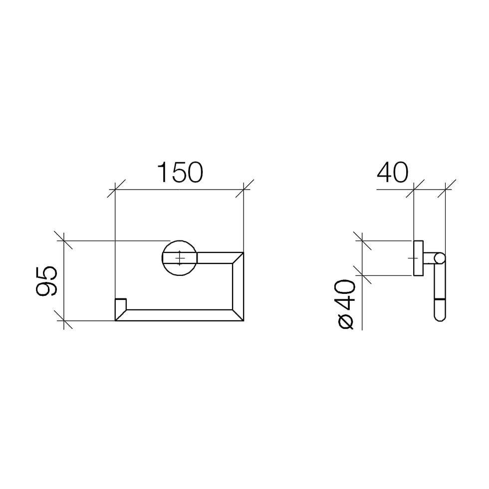 Dornbracht Papierrollenhalter Serienspezifisch 83500979 chrom 83500979-00 von Dornbracht