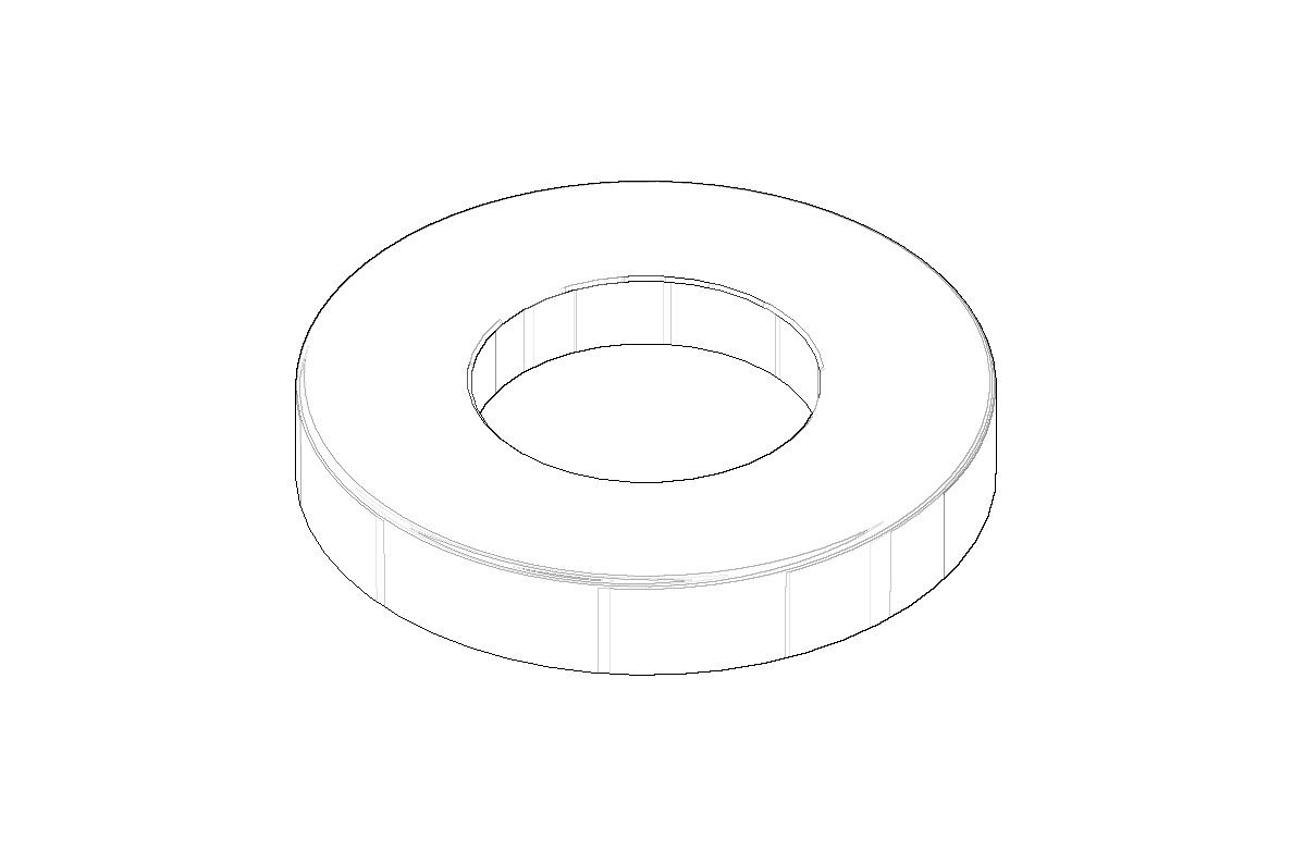 Dornbracht Rosette für Waschtisch-Dreilochbatterie Ersatzteile 092810140 D. 59 x D. 27,5 x 9 mm Dark 092810140-99 von Dornbracht