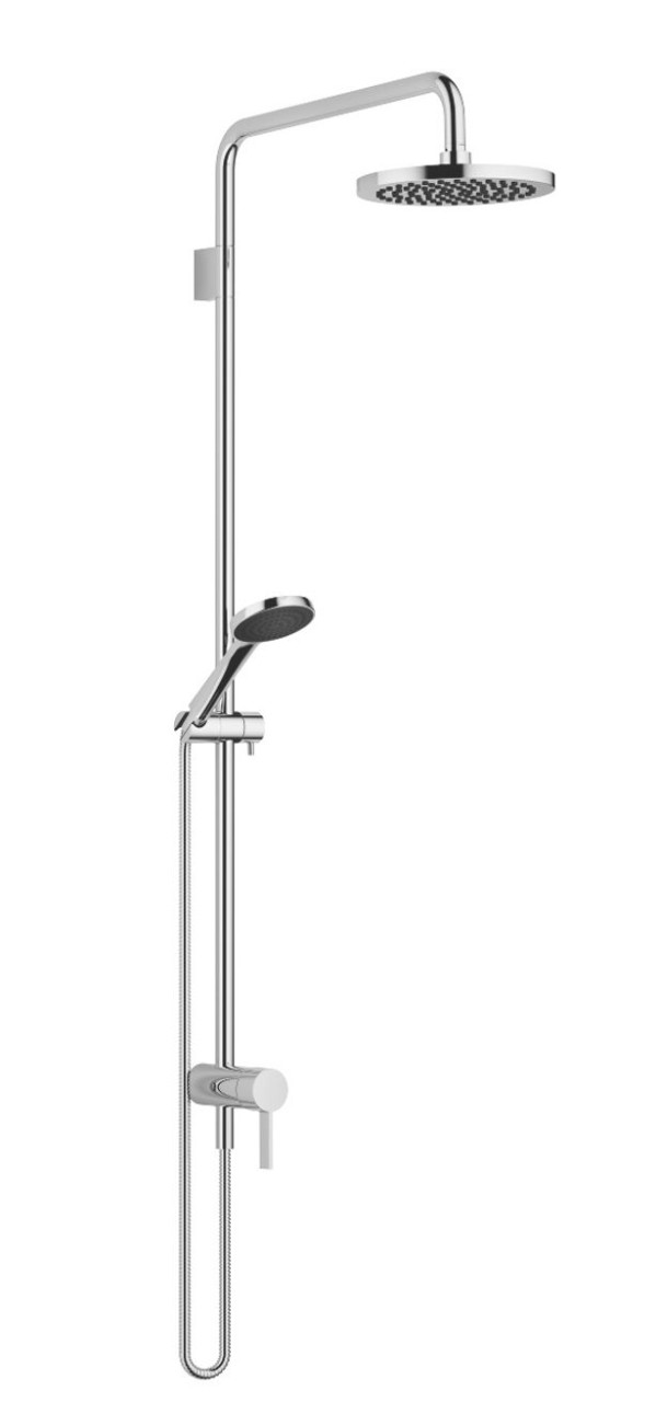 Dornbracht Shower Pipe mit Brause-Einhandbatterie SERIENSPEZIFISCH 36112970 Champagne gebürstet (22k 36112970-46 von Dornbracht