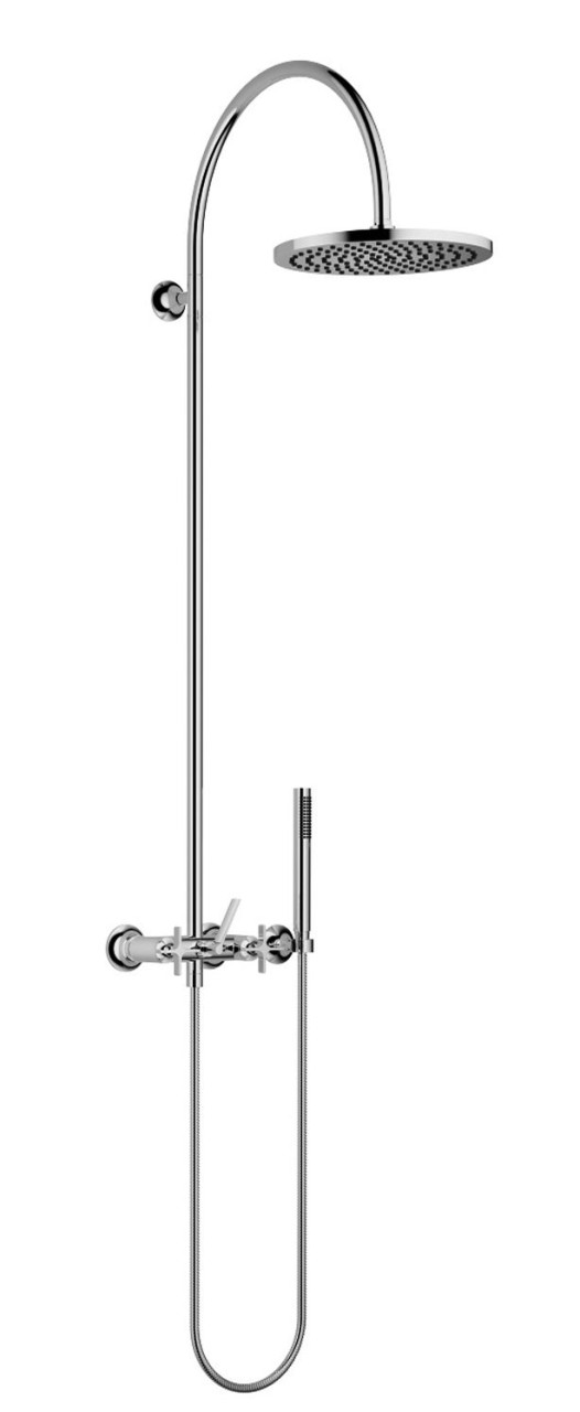 Dornbracht Shower Pipe mit Brausebatterie VAIA 26632809 Dark Chrome 26632809-19 von Dornbracht