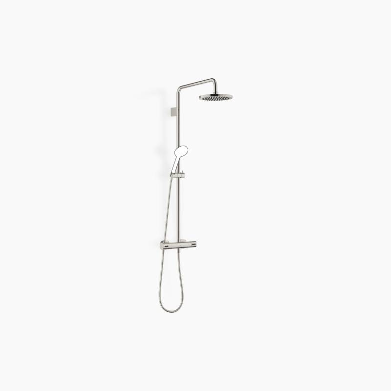 Dornbracht Showerpipe mit Brause-Thermostat, ohne Handbrause, Ausladung Standbrause 450 mm, Kopfbrause 220 mm, 34459979-08 von Dornbracht
