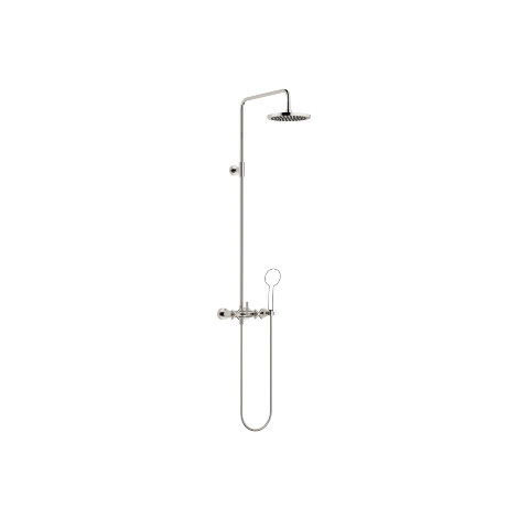 Dornbracht Tara Showerpipe, ohne Handbrause, Ausladung Standbrause 420 mm, 26633892, Farbe: Platin von Dornbracht