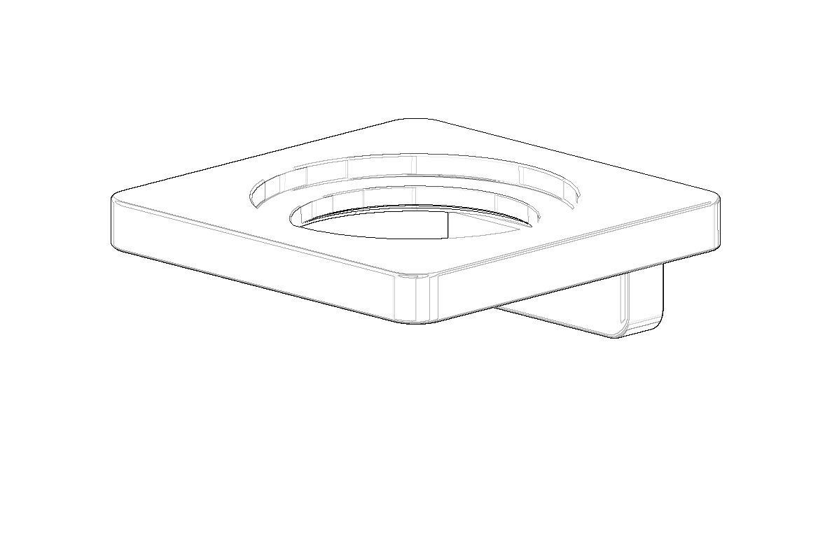 Dornbracht Halter für Glashalter Ersatzteile 081795507 100 x 36 x 100 mm Chrom 081795507-00 von Dornbracht