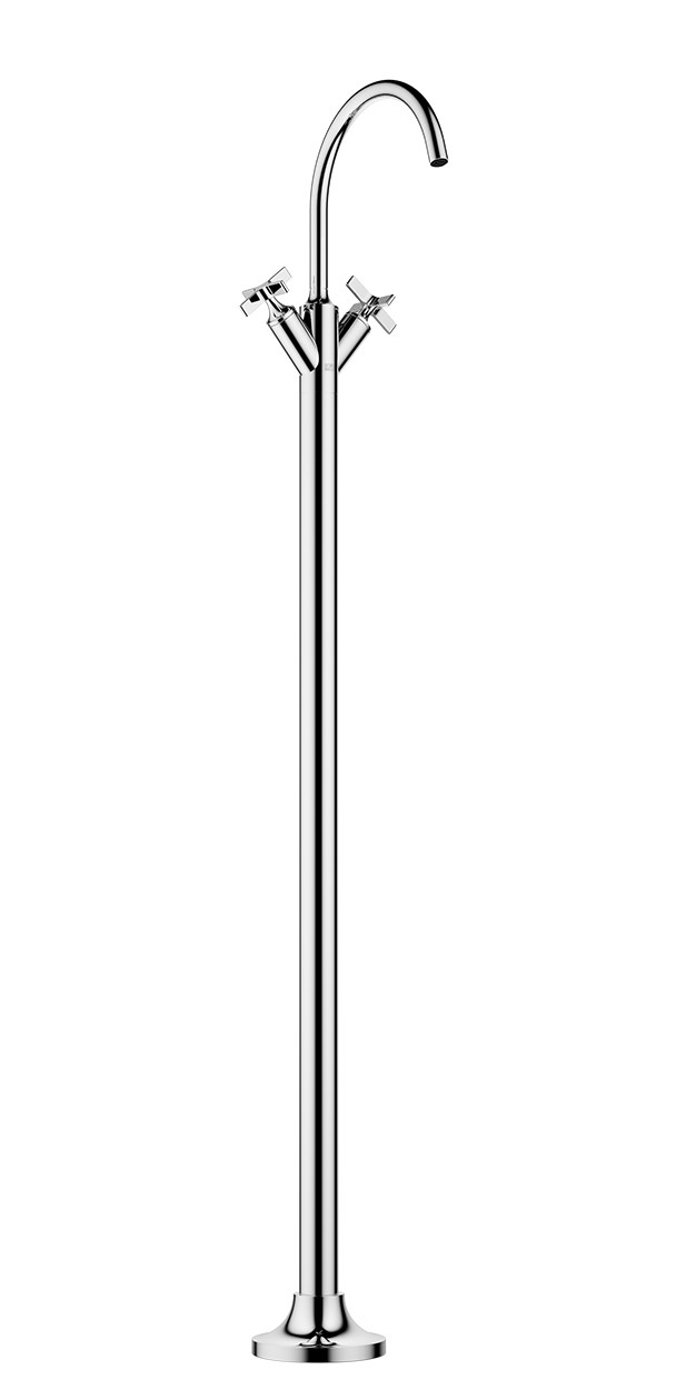 Dornbracht Waschtisch-Einlochbatterie mit Standrohr VAIA 22585809 Platin 22585809-08 von Dornbracht