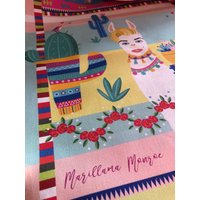 Marilyn Monroe Lama Kaktus Geschirrtuch - Made in Britain Entworfen Von Dorota Stumpf Verwenden Oder Rahmen Als Kunst von DorotaStumpf
