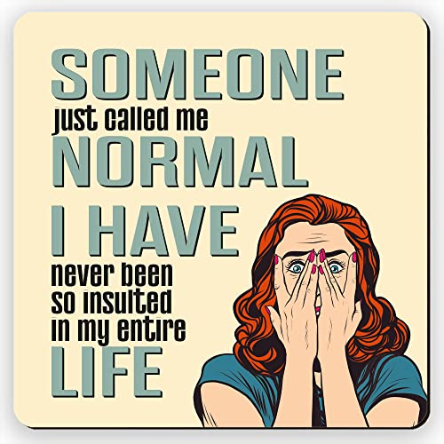 Dorothy Spring Someone Just Call Me Normal Funny Retro sarkastic Coaster Square Drink Coaster Gift for Office Perfectly Captures Sarcasm Gift for Friends and Colleagues who Love to Laugh Dorothy Spring Someone Just Call Me Normal Funny Retro sarkastic Coaster Square Drink Coaster Gift for Office Perfectly Captures Sarcasm Gift for Friends and Colleagues who Love to Laugh von Dorothy Spring