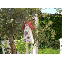 Insektenhotel Farbenfroh Weiß/Rot/Grün Mailove von DortenhofArt