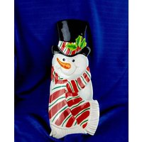 Fitz & Floyd Weihnachts-Snack-Tablett von Dorystreasures