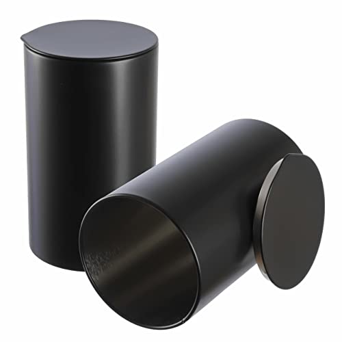 Dosenritter | 6 x runde Gewürzdose/Teedose aromadicht aus Metall für je ca. 140 g Earl Grey, ca. 230 g Gewürzpulver | 12,8 x 7,4 cm (H,ø) | auch ideal als supplements-, Zucker- oder Schmuckdose von Dosenritter
