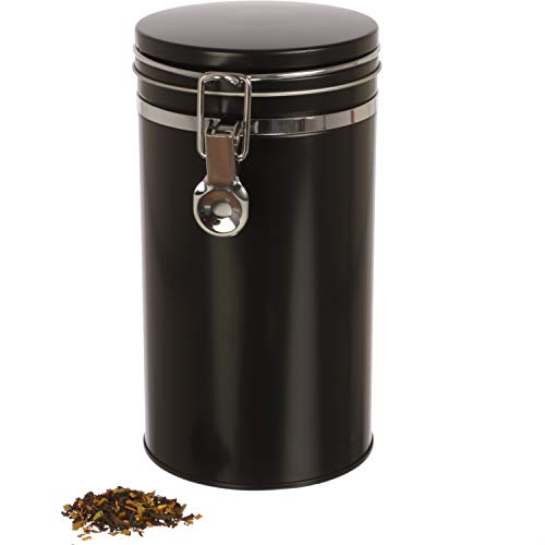 Dosenritter | Kaffeedose/Vorratsdose mit Bügelverschluss und Silikondichtung, luftdicht aus Metall für 500g Kaffeepulver | 20 x 10.4cm (H,ø) | auch ideal als Mehl- oder Reisdose von Dosenritter