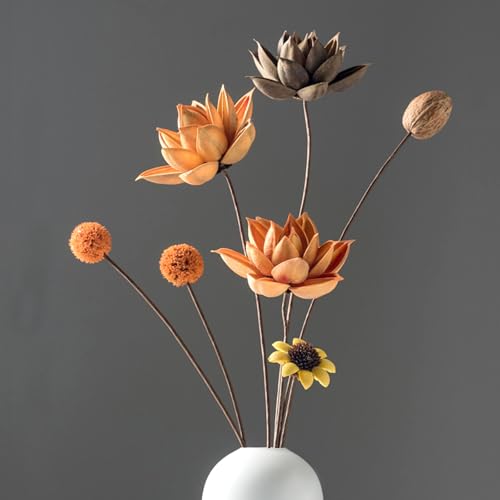 Dosenstek Handgefertigtes Trockenblumen-Set mit Naturmaterialien | Für Zuhause, Büro & Events – Moderne & rustikale Dekoration, DIY-Selbstassemblierung, Ikebana GH5017 von Dosenstek