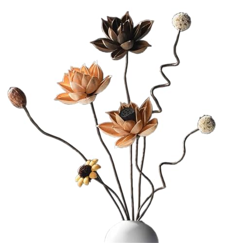 Dosenstek Handgefertigtes Trockenblumen-Set mit Naturmaterialien | Moderne Dekoration für Zuhause, Büro & Feiern – DIY-Selbstassemblierung, Rustikale Atmosphäre, Ikebana GH5025 von Dosenstek