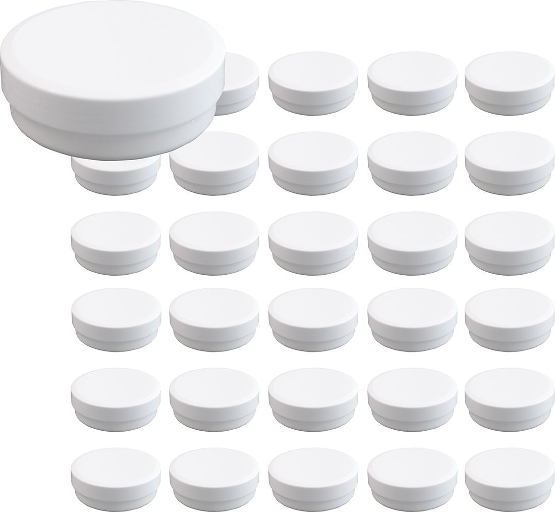 Doserie Kuhn Dose für Salben, Cremes oder Kleinigkeiten (Füllvolumen 75 ml, flach, 30 St), Salbenkruke, Cremedose von Doserie Kuhn