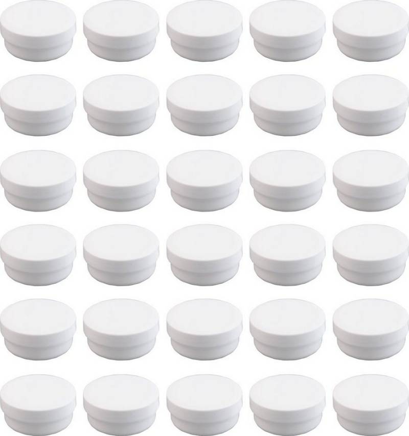 Doserie Kuhn Dose für Salben, Cremes oder Kleinigkeiten (Füllvolumen 12 ml (flach), Höhe 19 mm, 30 St., Salbendosen mit passenden Deckeln), Cremedose, Salbenkruke von Doserie Kuhn