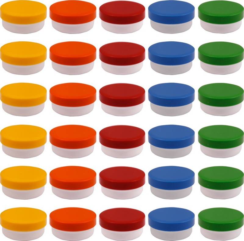 Doserie Kuhn Dose für Salben, Cremes oder Kleinigkeiten (Füllvolumen 12 ml (flach), Höhe 19 mm, 30 St., Salbendosen mit passenden Deckeln), Cremedose, Salbenkruke von Doserie Kuhn