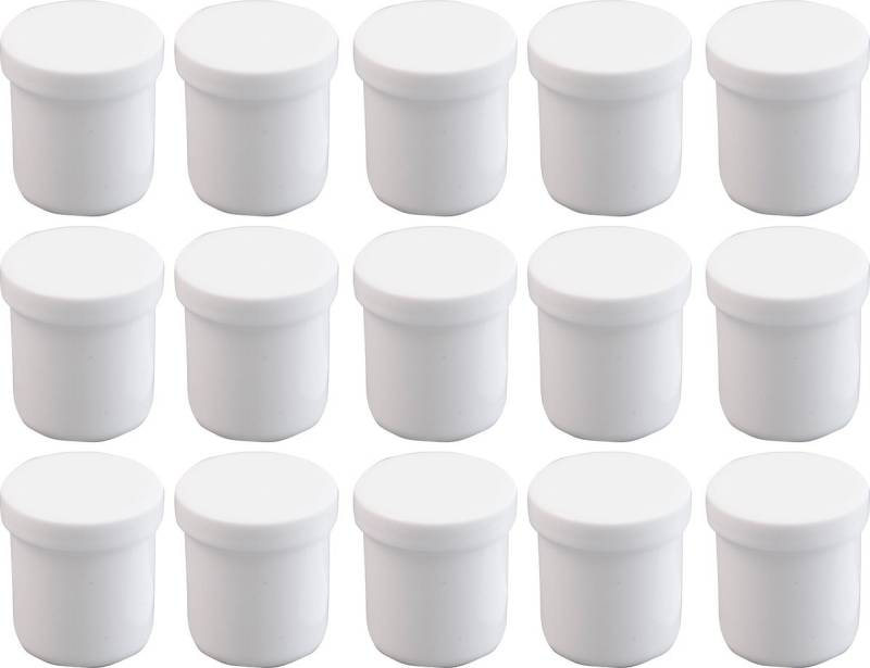 Doserie Kuhn Dose für Salben, Cremes oder Kleinigkeiten (Füllvolumen 12 ml (hoch), Höhe 31 mm, 15 St., Salbendosen mit passenden Deckeln), Cremedose, Salbentiegel, Salbenkruke von Doserie Kuhn