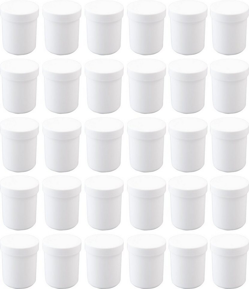 Doserie Kuhn Dose für Salben, Cremes oder Kleinigkeiten (Füllvolumen 60 ml (hoch), 30 St., Salbendosen mit passenden Deckeln), Cremedose von Doserie Kuhn