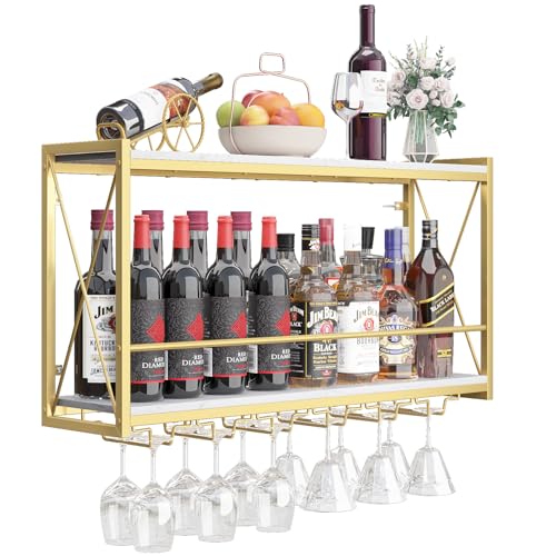 Dokser Weinregal, Wandmontage, 2 Etagen, Gold Dokser Weinregal, Wandmontage, 2 Etagen, Gold von Dosker