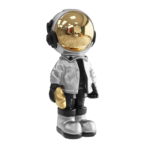 Dosker Kleine Astronauten-Statuen, Mini-Raumfahrer-Skulptur, Polyresin, Kunstgeschenke, Silberfigur, Ornament, Raumdekoration für Männer, Heim- und Desktop-Zubehör, Tischdekoration, Wohnzimmer, Büro, Dosker Kleine Astronauten-Statuen, Mini-Raumfahrer-Skulptur, Polyresin, Kunstgeschenke, Silberfigur, Ornament, Raumdekoration für Männer, Heim- und Desktop-Zubehör, Tischdekoration, Wohnzimmer, Büro, von Dosker