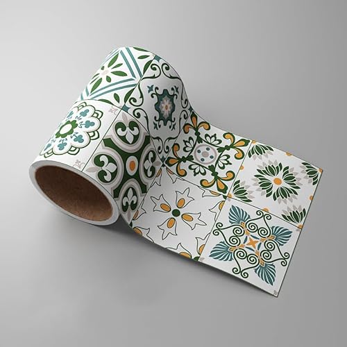 Dostear Tapetenbordüre Selbstklebende Bordüre Wand Wohnzimmer Tapeten Fliesenaufkleber Bad Dekoband Selbstklebend GrüNes Muster 10cm X 500cm Dostear Tapetenbordüre Selbstklebende Bordüre Wand Wohnzimmer Tapeten Fliesenaufkleber Bad Dekoband Selbstklebend GrüNes Muster 10cm X 500cm von Dostear