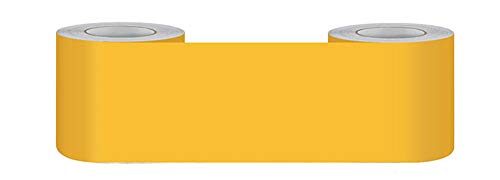 TapetenbordüRe Selbstklebende BordüRe Wand Wohnzimmer Tapeten Fliesenaufkleber Bad Dekoband Selbstklebend Gelb matt 5 X 500cm von Dostear