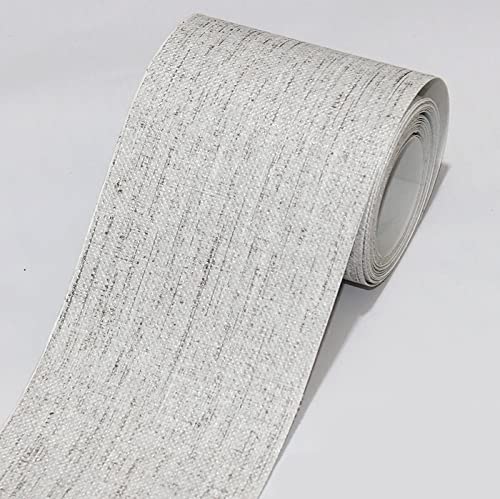 TapetenbordüRe Selbstklebende BordüRe Wand Wohnzimmer Tapeten Fliesenaufkleber Bad Dekoband Selbstklebend Hellgraues Gewebe 20cm X 500cm TapetenbordüRe Selbstklebende BordüRe Wand Wohnzimmer Tapeten Fliesenaufkleber Bad Dekoband Selbstklebend Hellgraues Gewebe 20cm X 500cm von Dostear