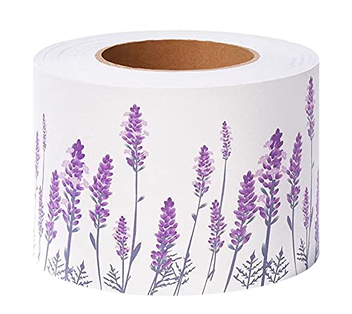 TapetenbordüRe Selbstklebende BordüRe Wand Wohnzimmer Tapeten Fliesenaufkleber Bad Dekoband Selbstklebend Lila Lavendel 10 X 500cm von Dostear