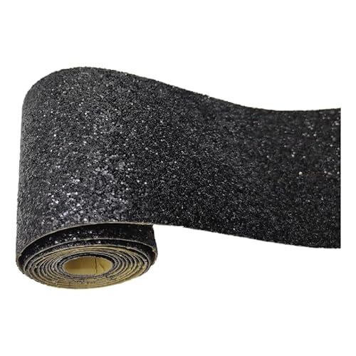 Tapetenbordüre Selbstklebende Funkeln Bordüre Wand Wohnzimmer Tapeten Fliesenaufkleber Bad Dekoband Glitzerband Selbstklebend schwarzer Blitz 5 X 200cm von Dostear