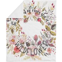 In A Field Of Roses Babydecke, Minky Decke. Mädchen-Baby-Geschenk. Baby-Bettwäsche. Kinderzimmer Dekor. Modernes Kinderzimmer. Swaddle-Decke von DotBoxed