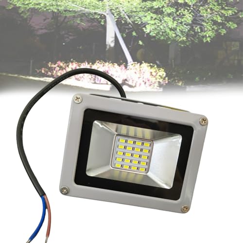 Dotauge 1 stücke 10W LED Flutlicht 12V Outdoor Sicherheit Lichter IP66 wasserdichte Arbeit Wand Lampe Warm Weiß 3000K for Garten Garage Rasen(3000K) von Dotauge
