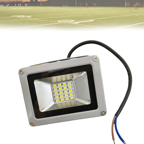 Dotauge 10W LED Flutlicht 12V Außen Sicherheitsleuchten IP66 Wasserdicht Arbeitswandlampe Warmweiß 6500K for Garten Garage Rasen(6000K) von Dotauge