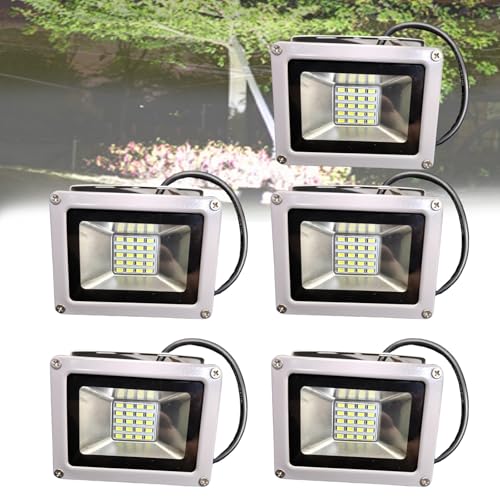 Dotauge 5 stücke LED Flutlicht 10W Outdoor Sicherheit Lichter IP66 Wasserdicht Arbeit Super Helle Wand Lampe Warm Weiß 6000K for Garage Hof(3000K) von Dotauge
