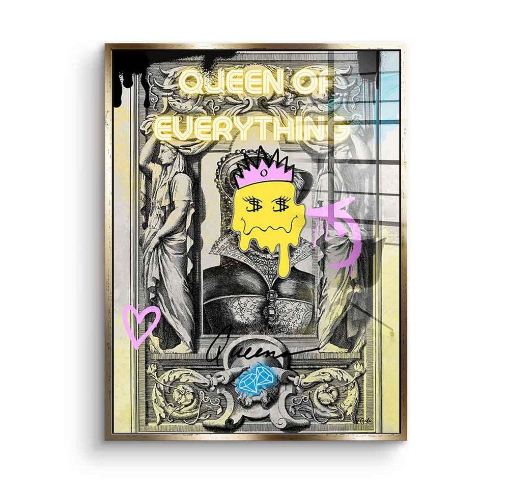 DOTCOMCANVAS® Acrylglasbild Queen of Everything - Acrylglas, Acrylglasbild Queen of Everything Pop Art Comic hochkant von Dotcomcanvas