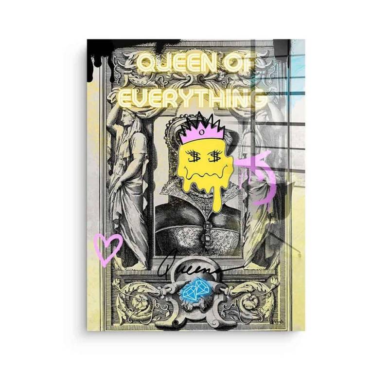DOTCOMCANVAS® Acrylglasbild Queen of Everything - Acrylglas, Acrylglasbild Queen of Everything Pop Art Comic hochkant von Dotcomcanvas